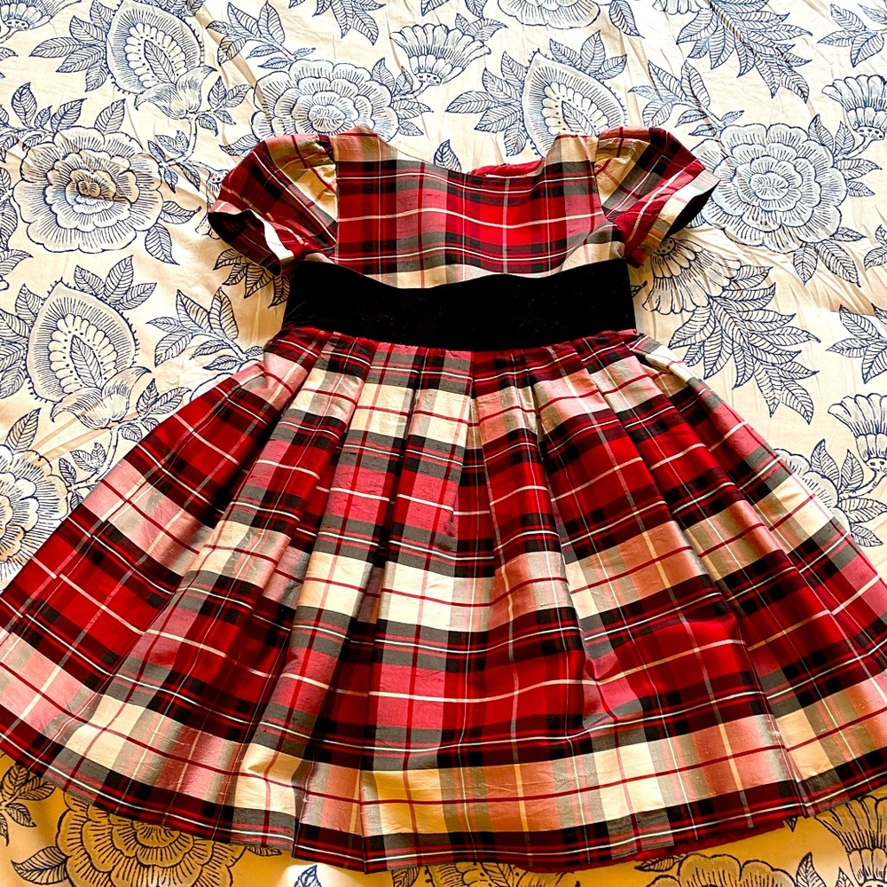 Little girls, silk holiday dress